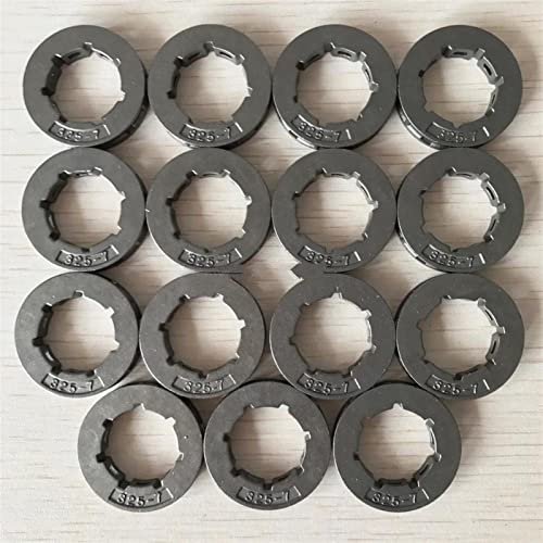 DOFABI 15PCS Chainsaw Sprocket Rim 325-7 Teeth 4500 5200 5800 Clutch Drum Ersatzkettenrad für Kettensäge