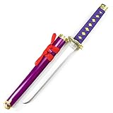 Anime Katana Holzschwert, Samurai Kurzes Schwert Mit Scheiße, Aizan Kunijo Waffenausrüstung, Verwendet Für Cos Anime Kinderstützen Holzschwert, Kendo Martial Arts Training Requisite(Size:54cm,Color:A)