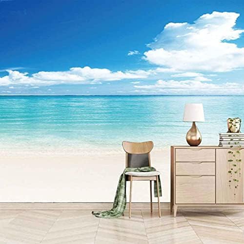 Strand Blaues Meer Szenerie 3D Tapeten Wanddekoration Fototapete Sofas Wohnzimmer Wandbild Schlafzimmer-350cm×256cm