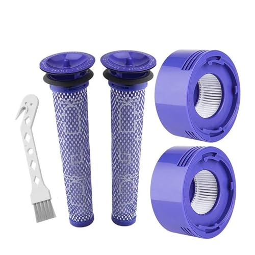 ZEMNLO For Dyson, for V7 V8 Akku-Staubsauger, Ersatz-Vorfilter und Nachfilter-Vorfilter + HEPA-Nachfilter-Kit-Zubehör Wartung von Vakuumfiltern(Size:Set 4)