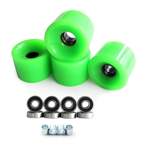 Uitndvyte 4Pcs 78A Roller Skating Skateboards Rad Longboards Räder Mit Lager Für Street Cruisings Skateboards Teil