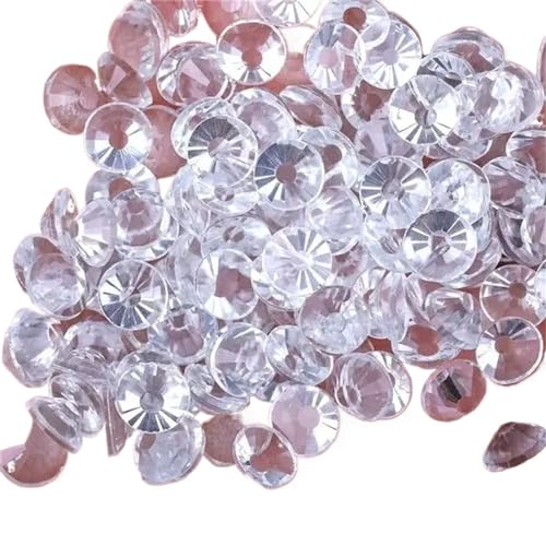 Bulk Flatback Strasssteine, Kristall Hotfix, 1440 Stück Super-Glitzer-Kristall AB, nicht Hotfix-Strasssteine, for Nähen, for Stoffe, Kleidungsstücke, Nagelkunst, Strass-Dekorationen(Clear Clear,Mix ss