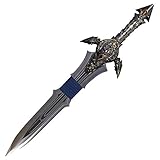 World of Warcraft Schwert inoffizielle Replik von Anduin Lothars Quel'Zaram Schwert aus Edelstahl mit Metallgriff und 71cm Klinge - Dekoratives stumpfes Schwert