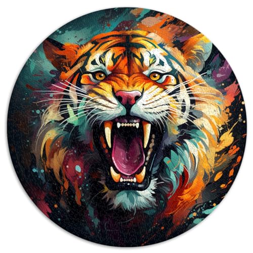 Puzzlespiel Wilder Tiger 1000-teiliges Puzzle 67,5 x 67,5 cm Lernspiele Spielzeug Puzzles Lernspiele Stressabbau-Puzzles