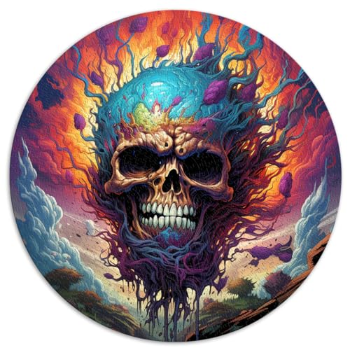 Puzzle-Geschenk, Fantasy-Totenkopf, 1000 große Teile, Puzzle für Erwachsene, 67,5 x 67,5 cm, für Puzzle-Geburtstagsgeschenk, Geschenke für oder, Wandkunst