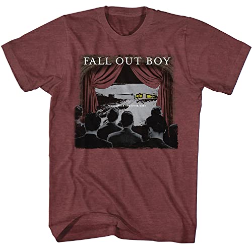 American Classics Fall Out Boy T-Shirt von Under The Cork Tree Album Cover Erwachsene Kurzarm T-Shirts Grafik Tees, Rot/Ausflug, einfarbig (Getaway Solids), XL