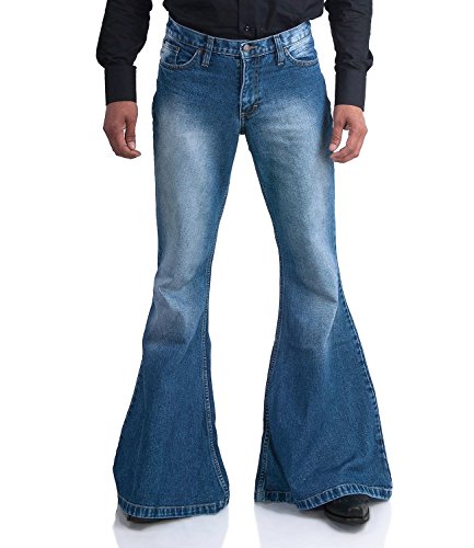 Comycom Jeans Schlaghose mit großem Schlag Mega Star Used 29/36