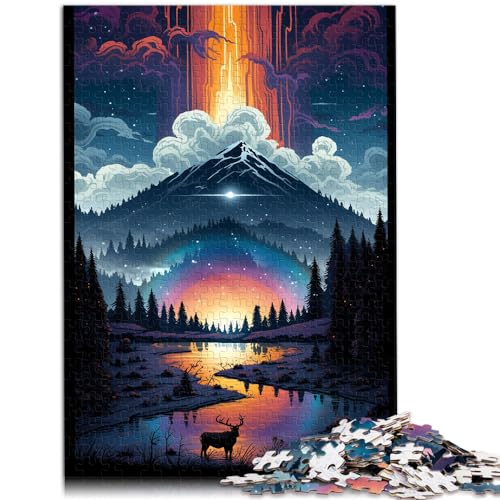 Puzzle Yellowstone-Nationalpark USA Puzzle für Erwachsene 1000-teiliges Holzpuzzle ganze Familie und dieses 1000-teilige (50 x 75 cm)