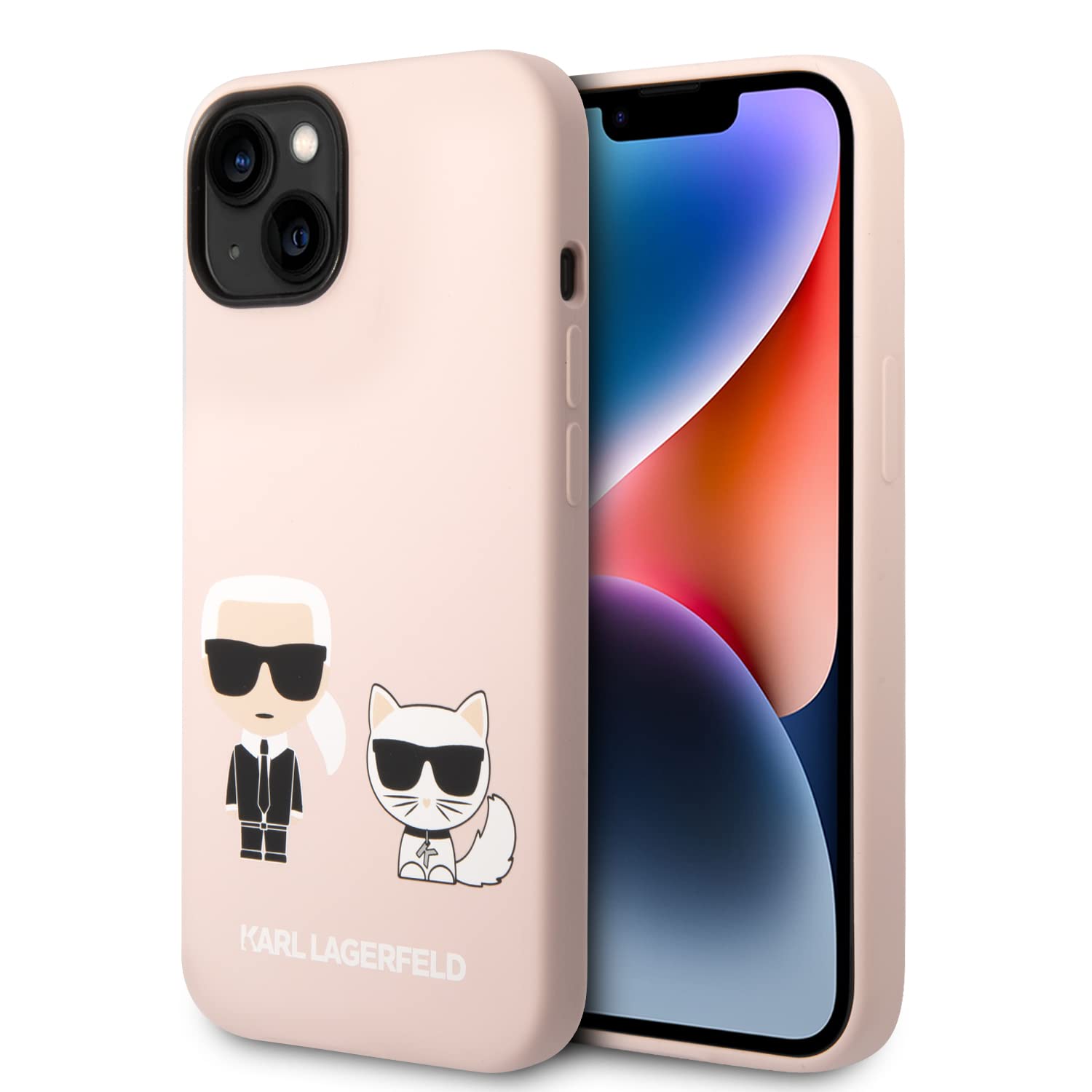 Karl Lagerfeld KLHMP14MSSKCI Hülle für iPhone 14 Plus 6,7" hardcase Light pink S