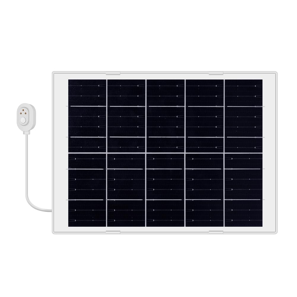 Kiudduy 8W Solarmodul mit Verlängerungskabel IP65 Wasserdicht für Kamera Sicherheitskamera Outdoor