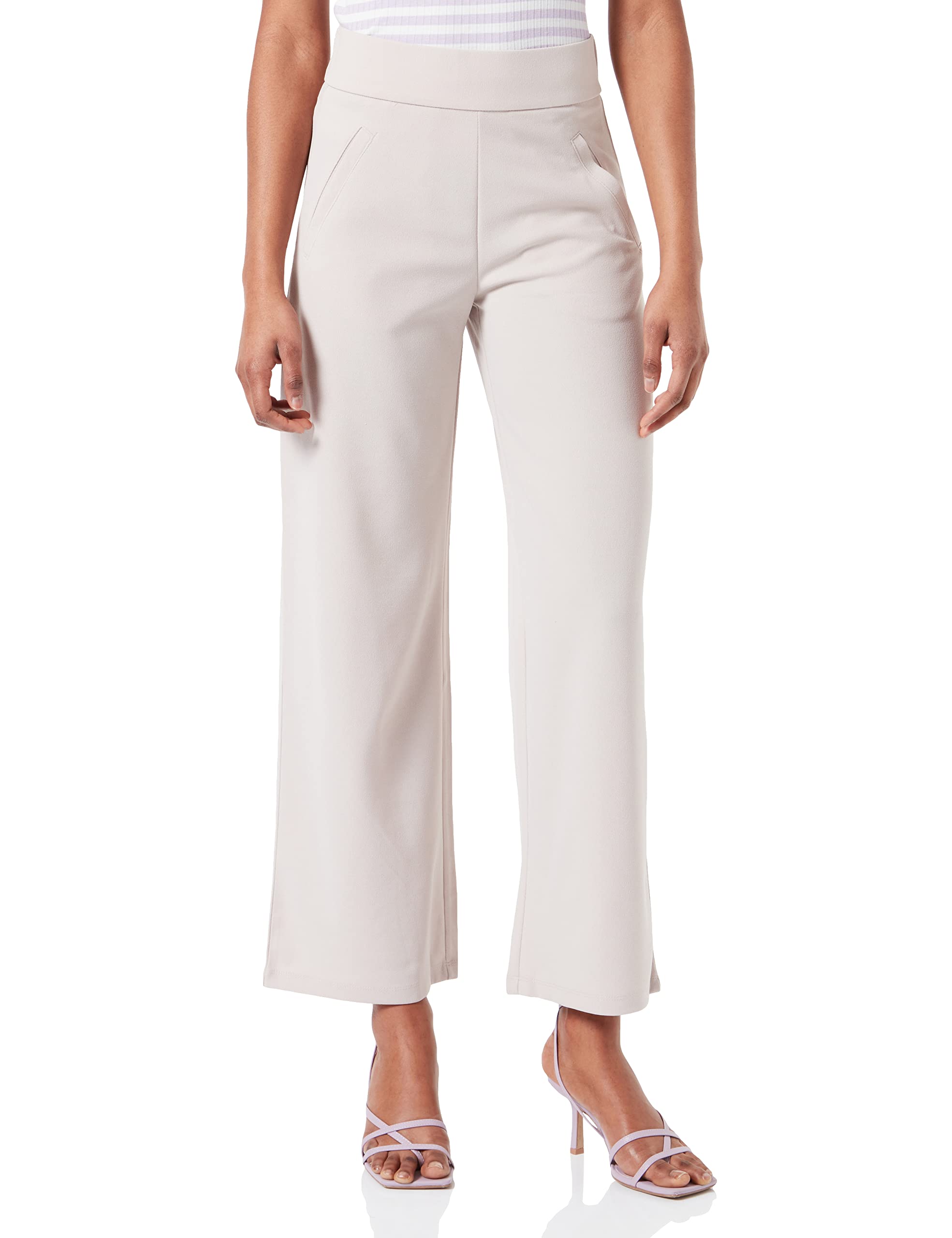 JDY Damen JDYLOUISVILLE Catia Wide Pant JRS NOOS Hose, Chateau Gray, XS/34