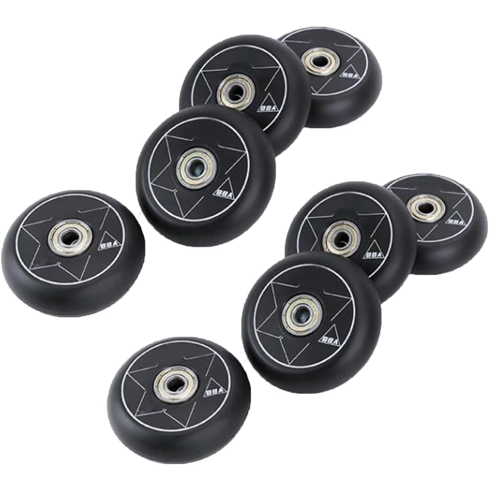 BFVAKBKYT Rollschuh-Räder, Ersatz-Skateboard-Rollen, Inline-Roller for den täglichen Gebrauch, 8er-Pack(72mm)