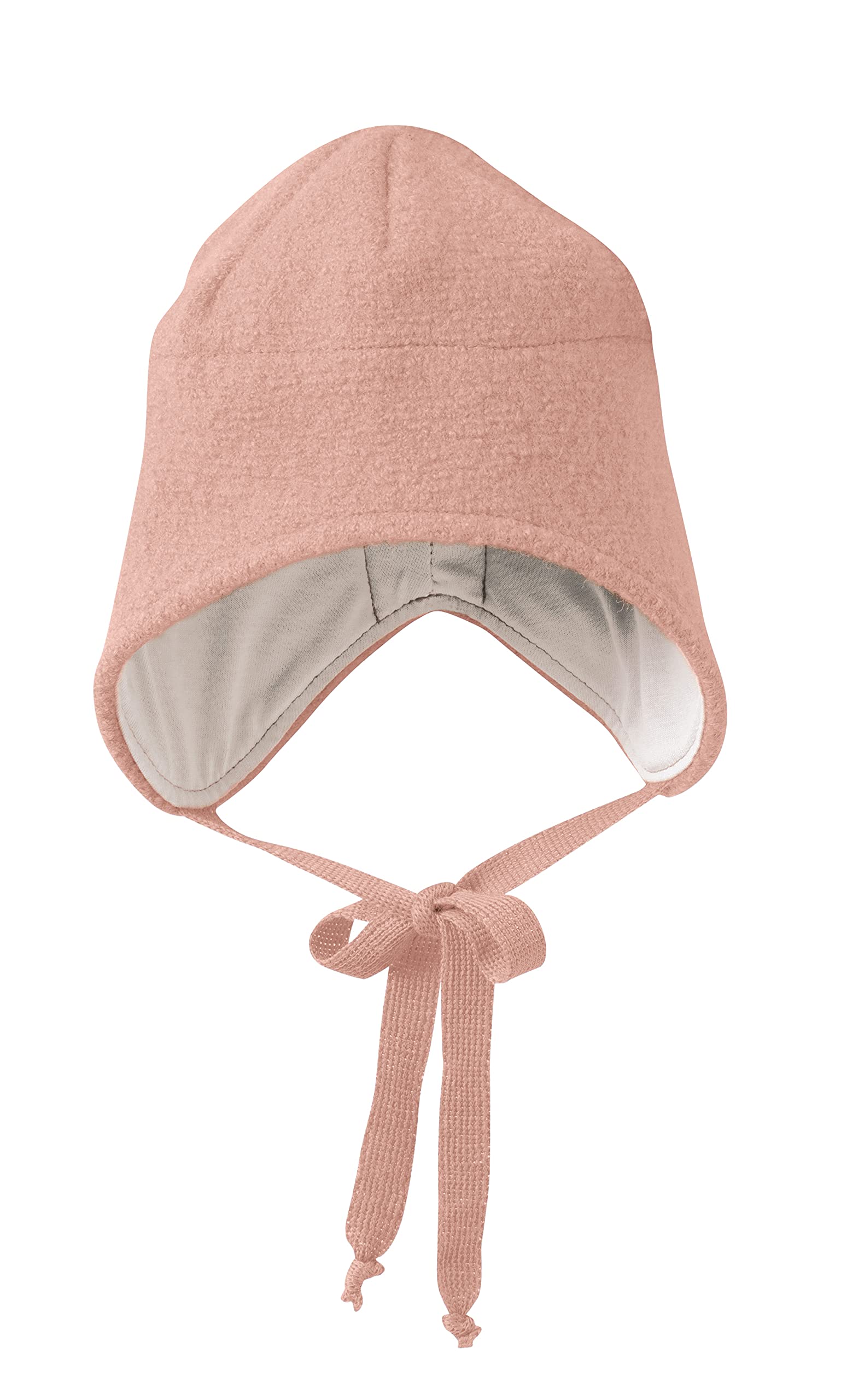 Disana WALK-MÜTZE, 100% Bio-Merinowolle GOTS, IVN Best – Futter: 100% Bio-Baumwolle | Besonders warme und weiche Wintermütze | Baby Kleinkind Kind Unisex | Made in Germany | Rosé Gr. 3