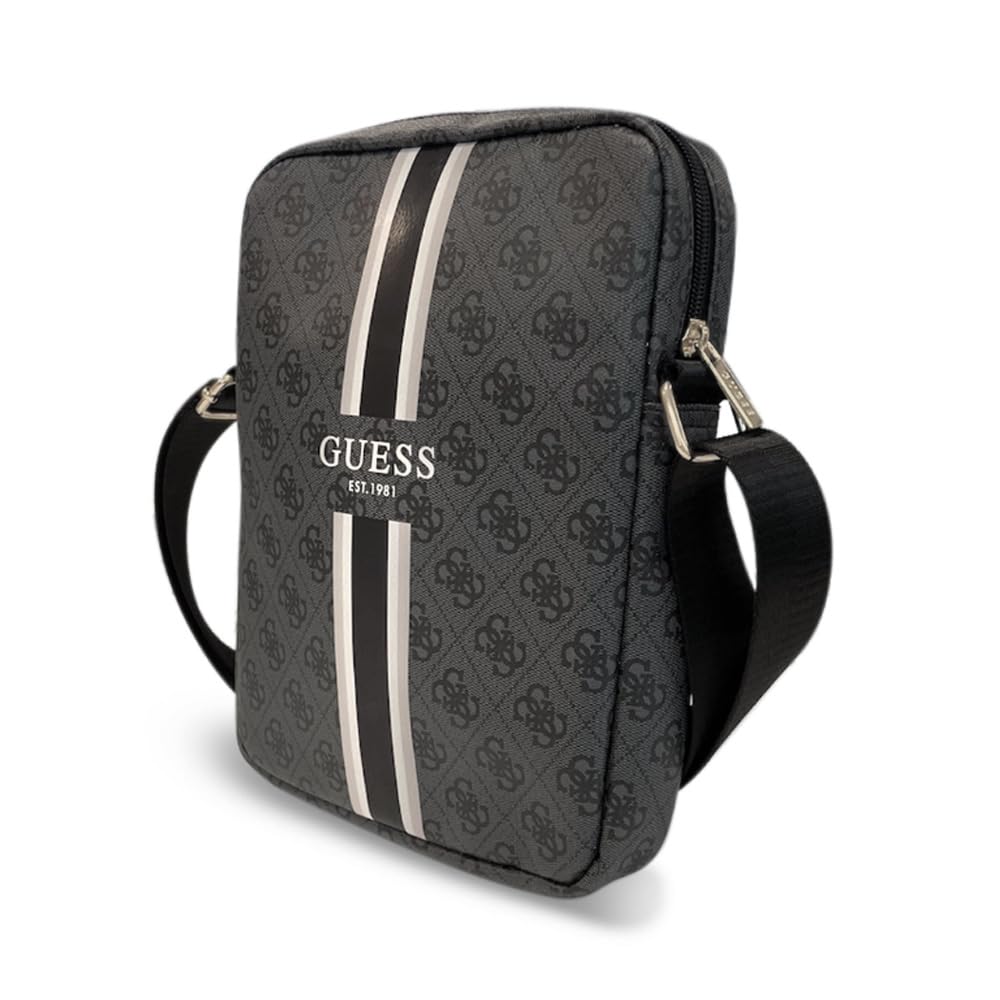 GUESS PU 4G Printed Stripes Shoulder Bag Black - GUTB10P4RPSK