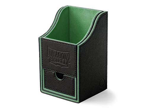 Arcane Tinmen ApS ART40202 Dragon Shield: Nest Box + mit Würfelschublade Black/Green (Staple), Mehrfarbig