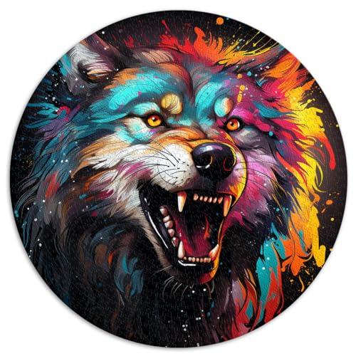 Spielgeschenk Puzzle Wolf Puzzle 1000 Teile für Erwachsene 67,5 x 67,5 cm Puzzlespiel Familienspiel Stressabbau Schwieriges Herausforderungspuzzle