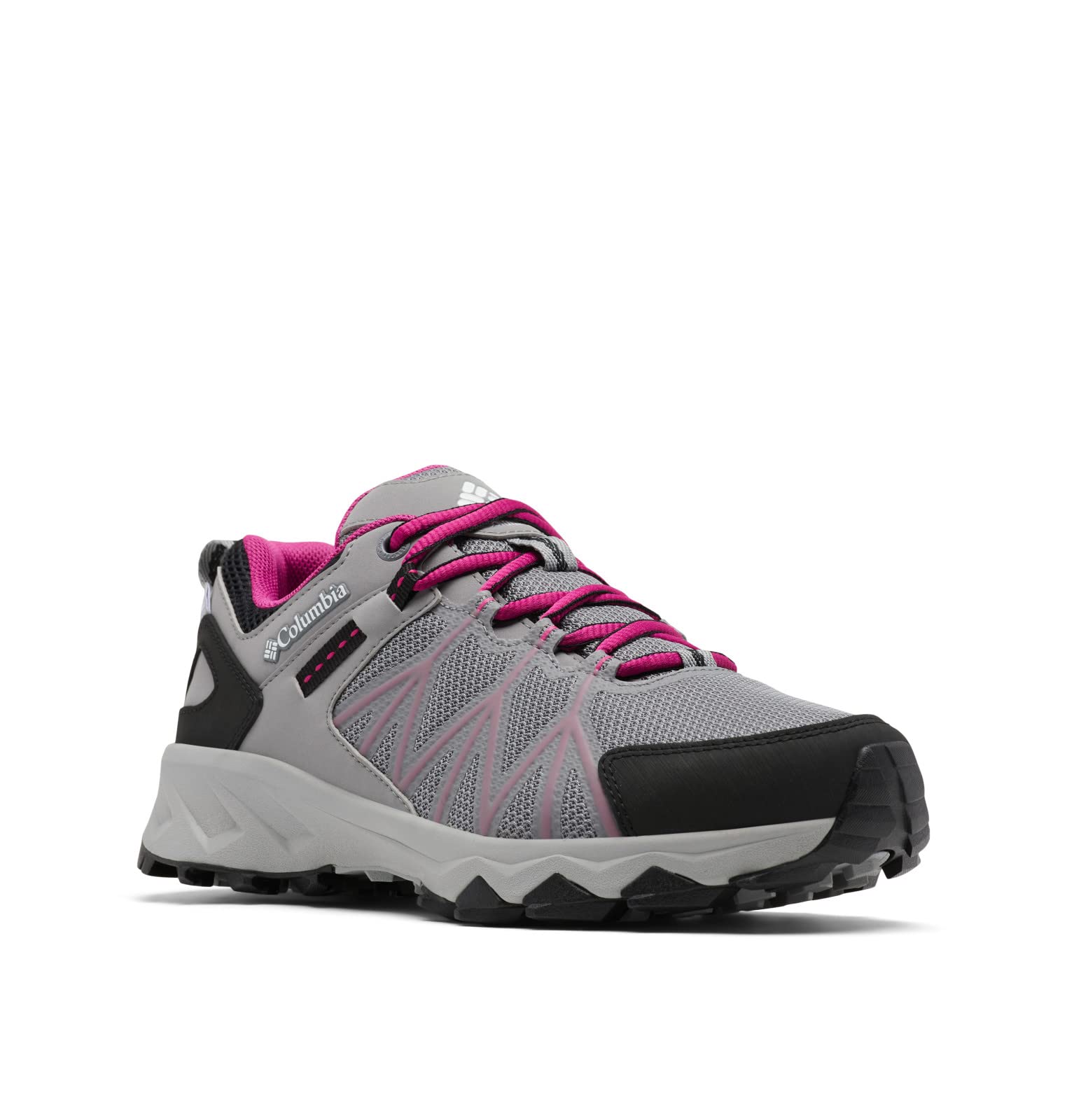 Columbia Peakfreak II Outdry WP wasserdichte Wanderschuhe für Damen, Grau (Monument x Wild Fuchsia), 43 EU