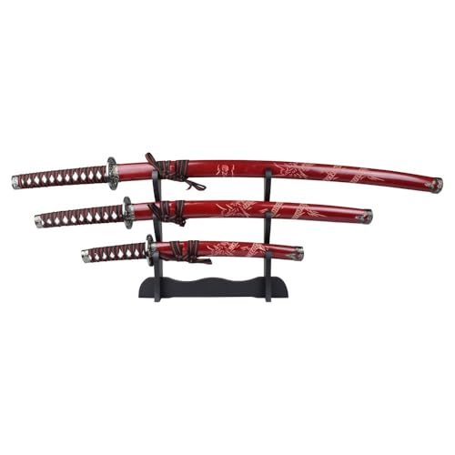 Samurai Schwerter Set Daisho rot