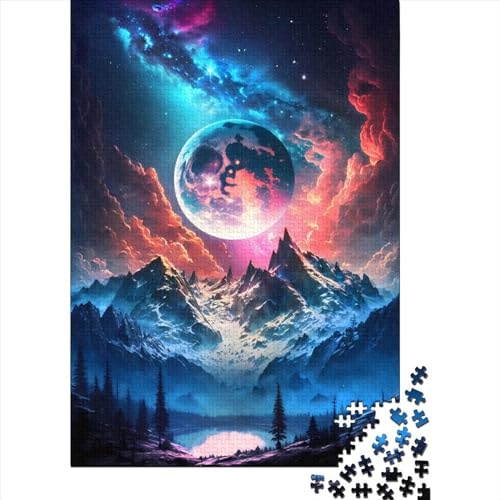 1000 Teile für Erwachsene Schwieriges Puzzle „Berg des Kosmos“ Großes Puzzle für Erwachsene Puzzles für Erwachsene Lernspiel Herausforderungsspielzeug 75x50cm