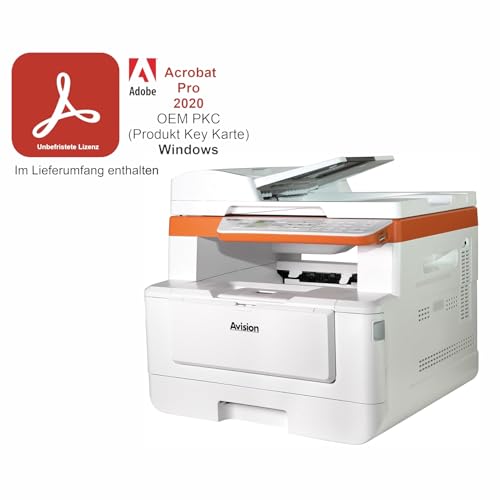 Avision Adobe Acrobat 2020 Prof. Win PKC OEM Dauerlizenz inkl AM40Q MFP A4, USB, LAN, WLAN, Airprint Mobiles Drucken Windows 7 bis 11, MacOS10.9 (Download)