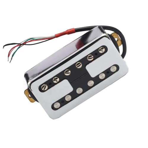 Chrom Messing Abdeckung E-Gitarre Humbucker Hals Pickup Spule Spliting Pickup Exquisite Teile Single-Coil-Tonabnehmer