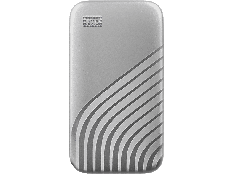 WD My Passport™ Festplatte, 2 TB SSD, 2,5 Zoll, extern, Silber