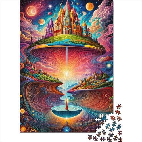 1000 Teile für Erwachsene, schwierige Puzzles, farbenfrohe Umgebung, Holzpuzzles für Erwachsene und Jugendliche als Geburtstagsgeschenk für Erwachsene, Jungen und Mädchen 29,53x19,69 Zoll