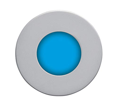 daisalux Lyra – Leuchtendes Lyra R/Z LED. blau d. Opal 230 Chrom/Chrom matt