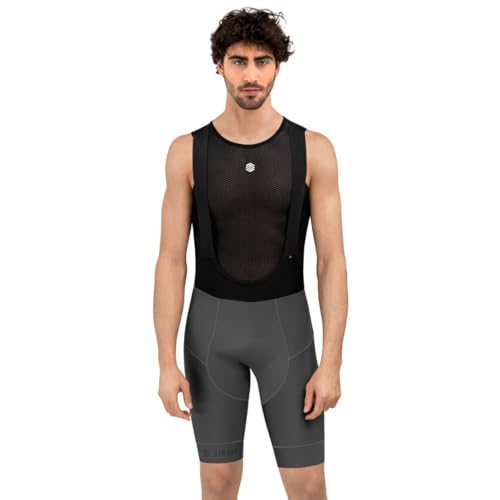 SIROKO - Radsport Trägerhose SRX Pro Maxim - M - Grau/Schwarz