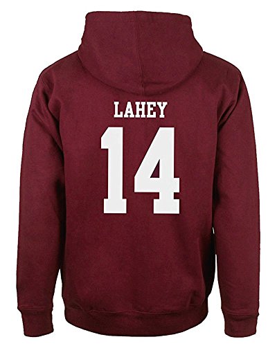 Lässiges modisches Kapuzen-Sweatshirt für Herren, mit Wolfs-Motiv, 24 Teen Stilinski., Rot Lahey 14, XL