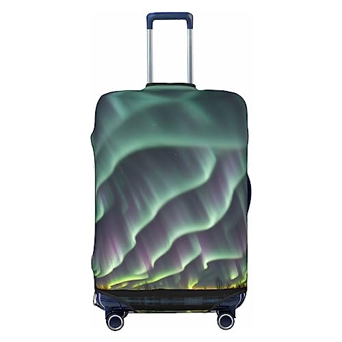 Miniks Wunderschöne Aurora Reisegepäckabdeckung, robuster Koffer-Schutz, passend für 45,7 - 81,3 cm große Gepäckstücke, Größe XL, Schwarz, X-Large