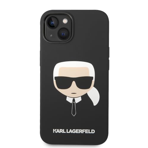 Karl Lagerfeld KLHCP14MSLKHBK hülle für 14 Plus 6,7" hardcase schwarz/Black Silicone Karl`s Head