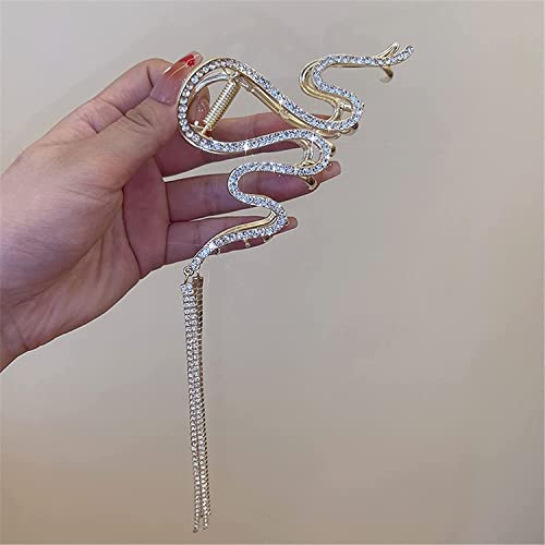 Haarklemmen, Clip-Haarspangen, Krallen-Clips, Retro-Metalllinie, Quasten-Fangclip, weiblicher Hinterkopf, Hai-Clip, Haarnadel, koreanisches Haar-Styling, Haarnadel-Kopfbedeckung TS5217-6 (Farbe: TS521