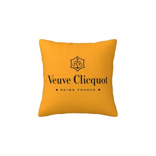 Welikekitchen Outdoorkissen Kissen für Veuve Clicquot Champagner Orange inkl. Füllung