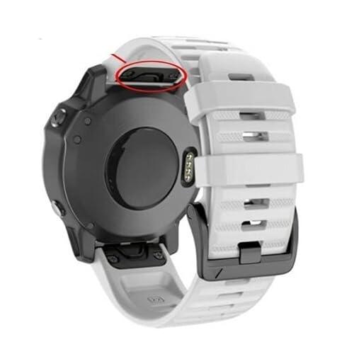 OPKDE Uhrenarmband für Garmin Fenix 6X, 6, 6S Pro, Schnellverschluss, Silikon, für Garmin Fenix 5, 5X, 5S, 26, 22 mm, 22MM Fenix 6 5 5Plus, Achat