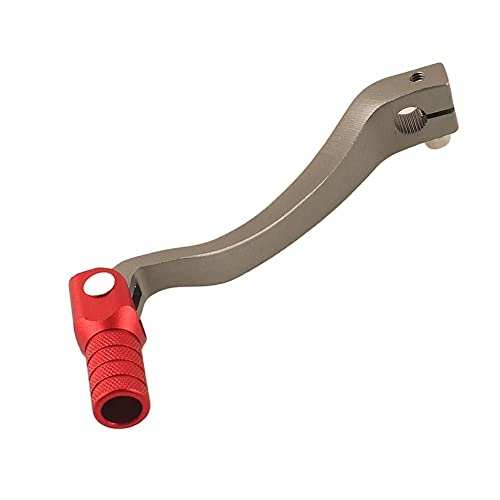 Skdvy Dirt Bike Klappbarer Schalthebel, CNC-Klapp-Aluminium-Schalthebel for Motorrad, NC250, ATV, Dirt Bike, Pit Bikes(Red Titanium)