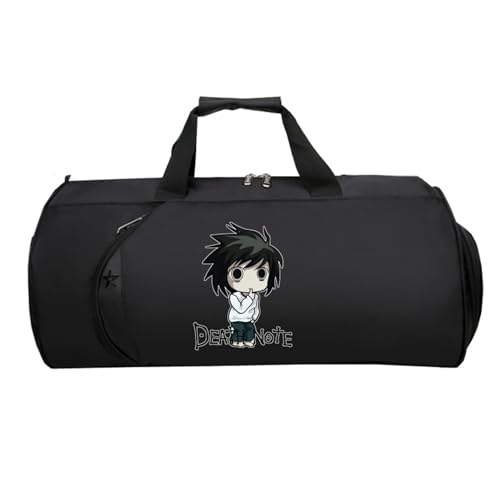 Death No. te Kleine Reisetasche Anime, Faltbare Reisetasche HandgepäCk, HandgepäCk Unisex G.ym Wochenendtasche Flugzeug(Black 15)