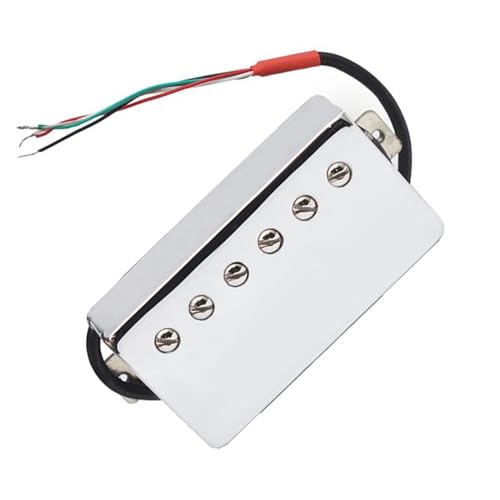 E-Gitarre Humbucker Pickup 4 Spulenkabel Coil Splitting Pickup Chrom Single-Coil-Tonabnehmer (Color : Neck)