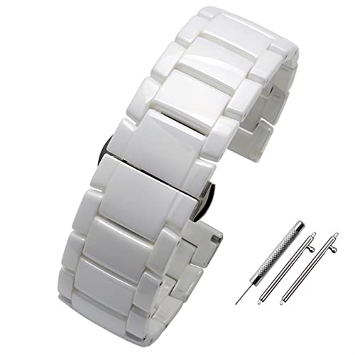 NEYENS Smartwatch-Armband, 20 mm, 22 mm, Keramik-Armband für Samsung Gear S2, S3, S4, Ersatzband für Huawei Watch 2 Pro GT2 Magic Bands, 20 mm, Achat