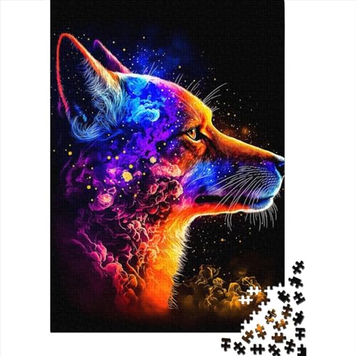 Fuchs-Puzzle, 500 Teile, für Erwachsene und Jugendliche, von Wooden Jigsaw Puzzles, ganze Familie und die 52x38cm