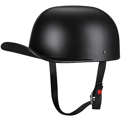 KEFFOR Retro Motorradhelm, Motorrad Halbhelme DOT/ECE-Zugelassen, Baseball Kappe Helme, Vintage Offener Helm, Herren Damen Helm Für Chopper Scooter Roller (Color : D, Size : M=(57-58cm))