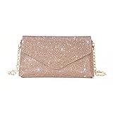 Damen Handtasche Glitzer Abendtasche Party Braut Clutch Prom Hochzeit Geldbörse Schulter Umhängetaschen Abnehmbare Kette