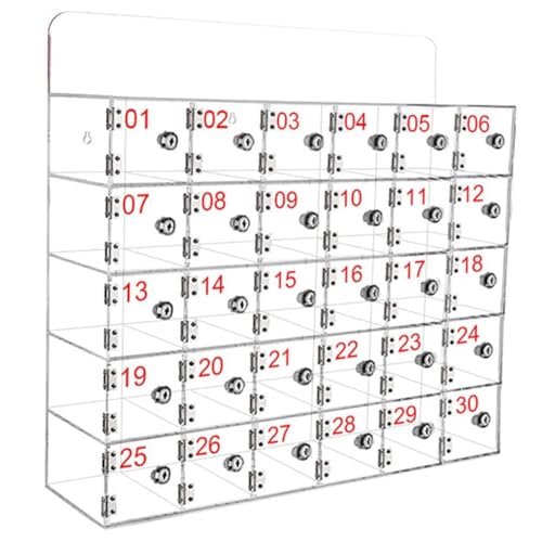 Handy-Ladestationen, Telefon-Aufbewahrungsschrank, Handy-Schließfach, transparente Handy-Schließfachbox, 20/25/30 Steckplätze, wandmontierter Handy-Aufbewahrungsschrank mit Schlüsseln, freis