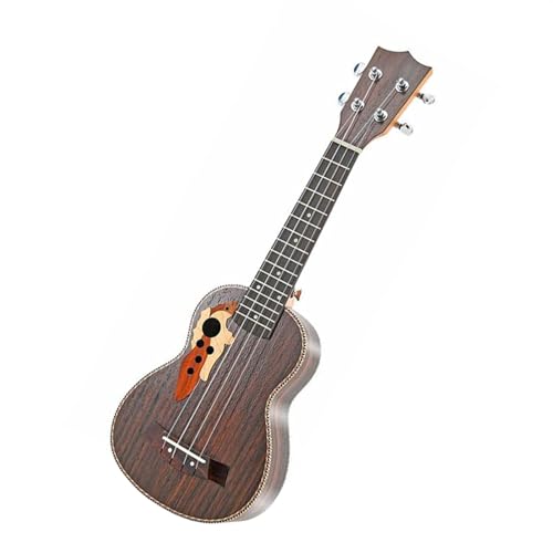 21 Zoll Ukulele Spezielles Schallloch Palisander Mini Akustik 4 Saiten Kleine Gitarre Für Musikliebhaber Ukulele Einsteiger Kit