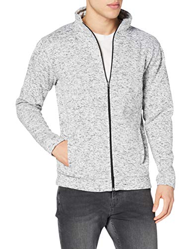 Stedman Apparel Herren Active Knit Fleece Jacket/ST5850 Sweatshirt, Hellgrau-meliert, M