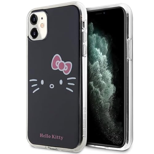 CG MOBILE Hello Kitty HKHCN61HKHLK Hülle für iPhone 11 / Xr 6.1" Schwarz hardcase IML Kitty Face