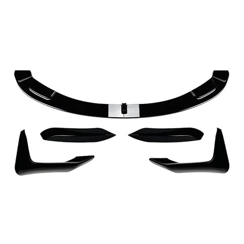 Splitter Auto Frontspoilerlippe Spoiler Splitter Stoßstange Canard Lip Splitter Body Kit Für 3 4er M3 M4 F80 F81 F82 F83 2013 Bis 2018 Frontlippe(Gloss Black Set A)