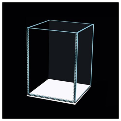 Kleines Aquarium,Starter Aquarium, 4,5 l/27 l Glas-Aquarium mit gleich großer Aquariummatte, for Bettas, Guppys, Garnelen, Goldfische(15x15x20)