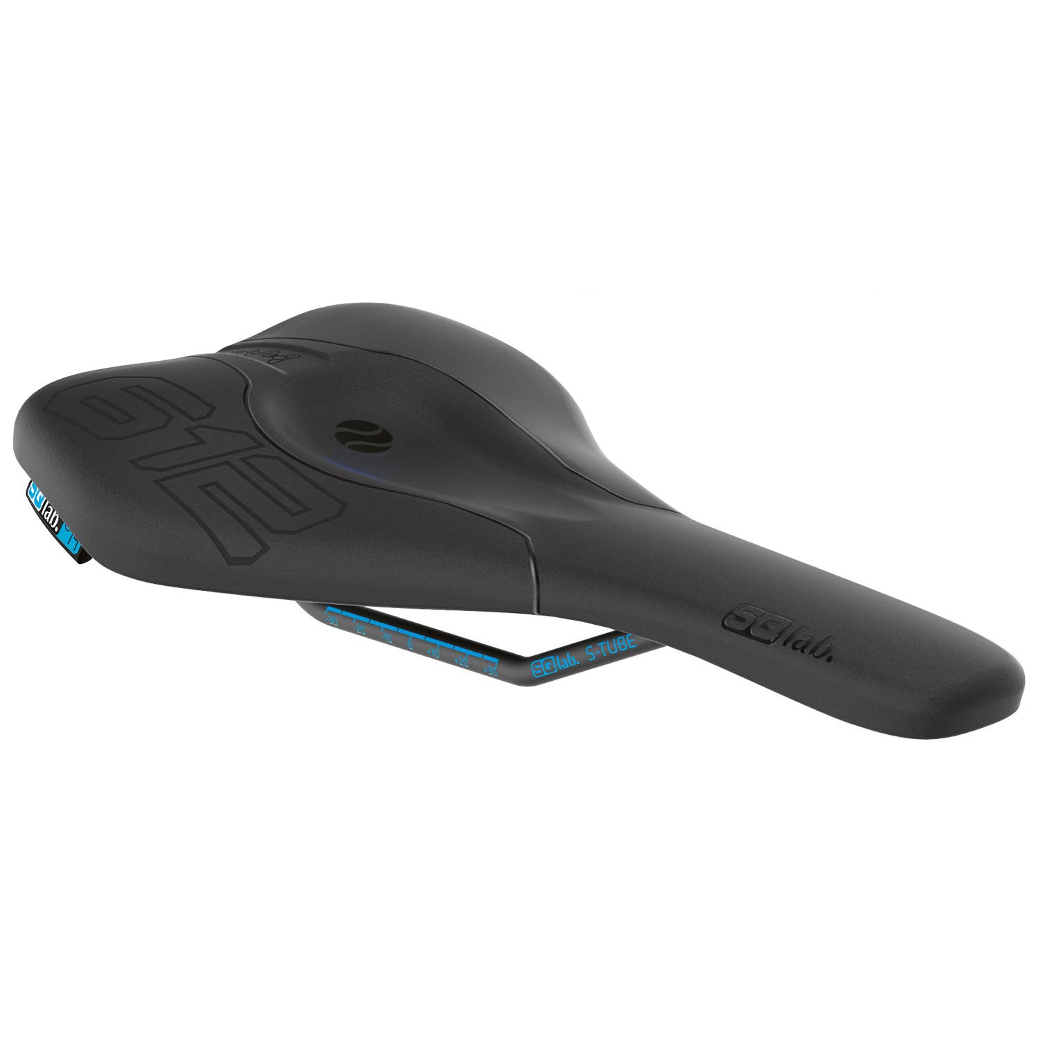 SQlab Unisex Sqlab Sattel 612 Ergowave S-tube Fahrrad Sattel, Schwarz, 13 cm