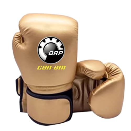 RYNDEX Boxing Gloves Männer Damen C.a.n-a.m, Kickboxen Gepolstert Gloves, Boxhandschuhe für das Training und Sparring im Boxen, Stabilität(Gold,16OZ)